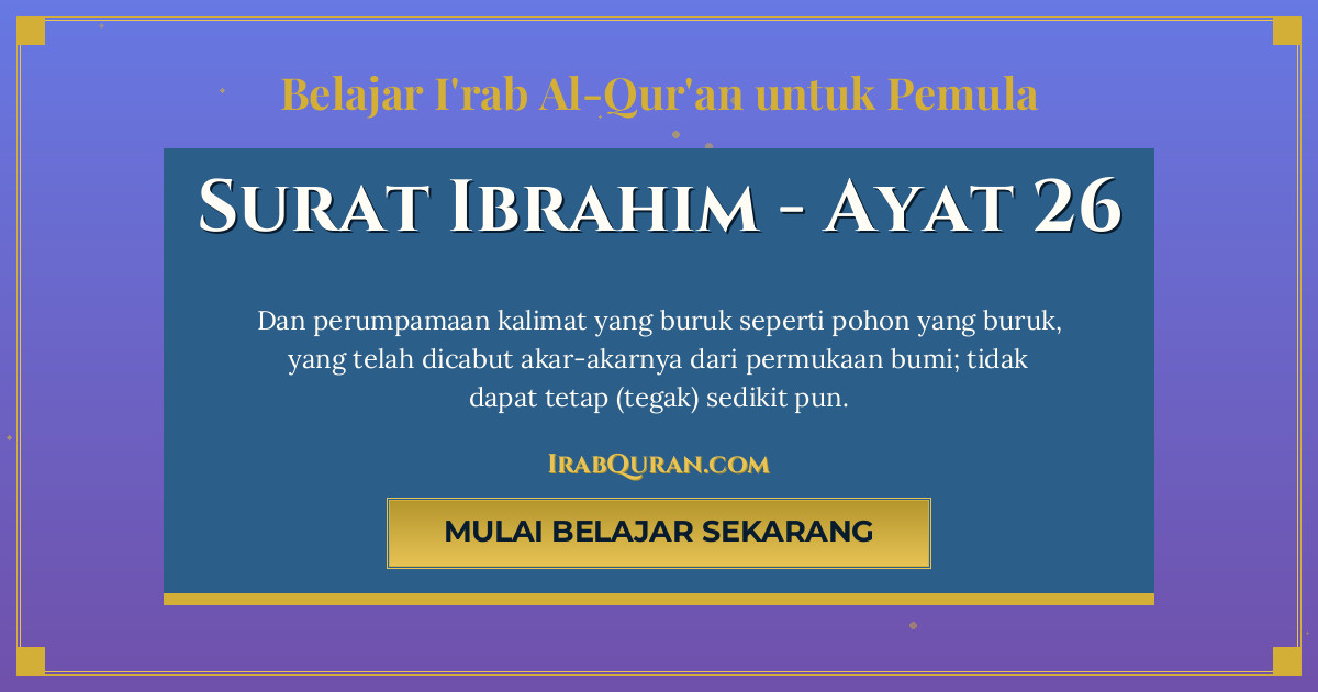Thumbnail Surat Ibrahim Ayat 26