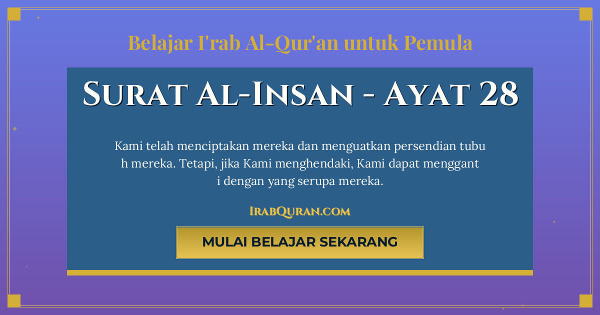 Thumbnail Surat Al-Insan Ayat 28
