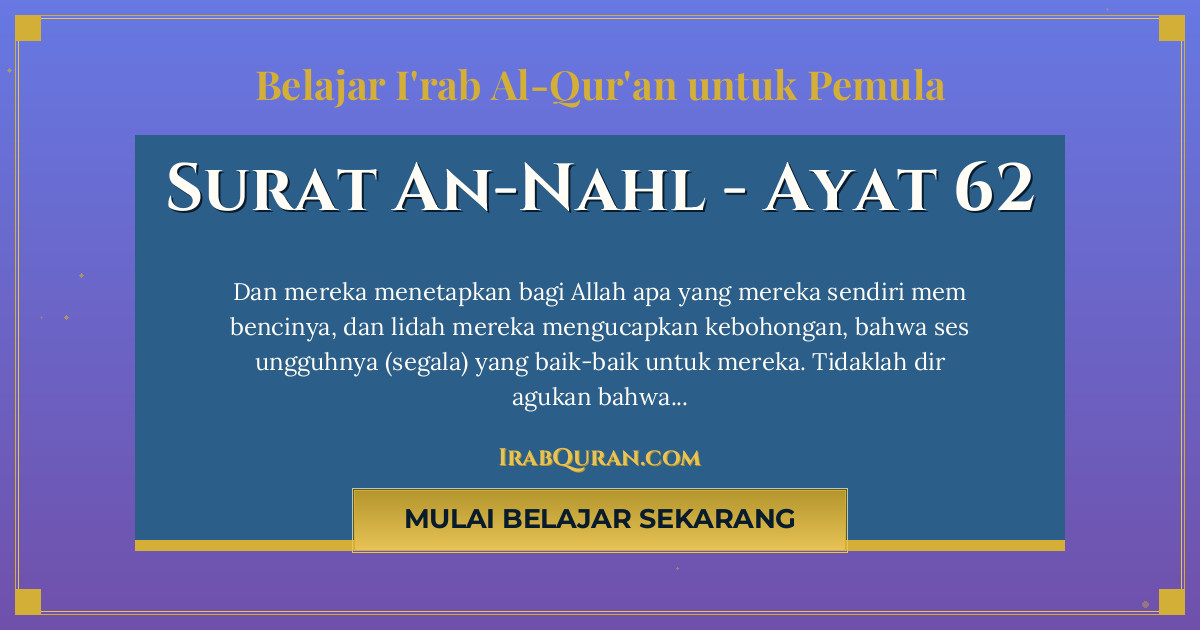 Thumbnail Surat An-Nahl Ayat 62