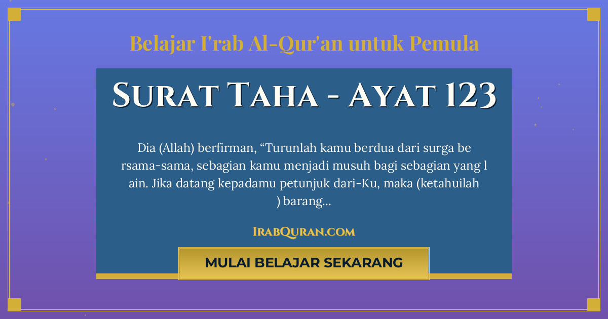 Thumbnail Surat Taha Ayat 123