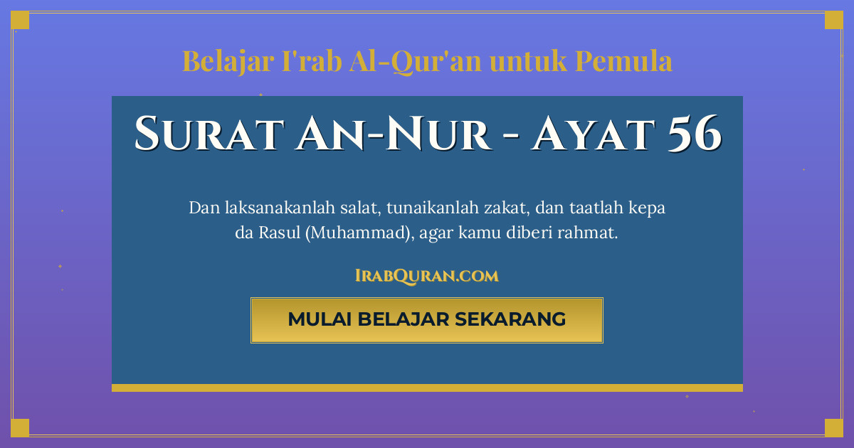 Thumbnail Surat An-Nur Ayat 56