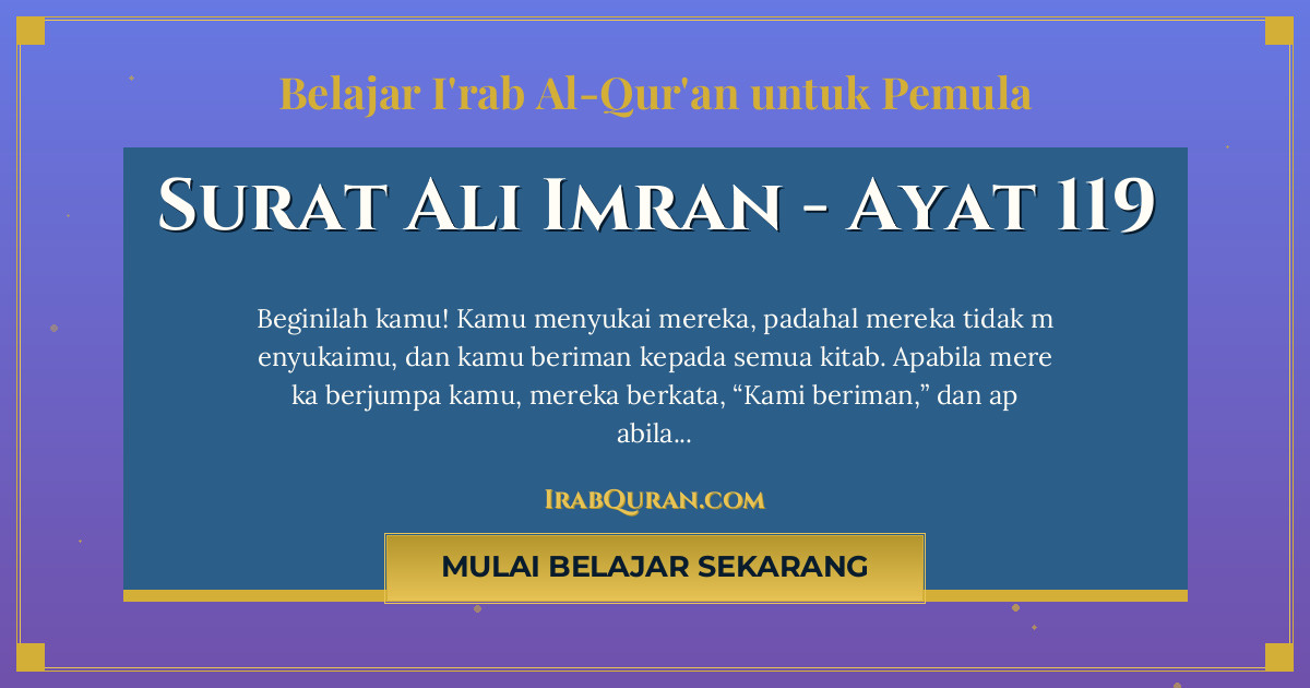 Thumbnail Surat Ali Imran Ayat 119