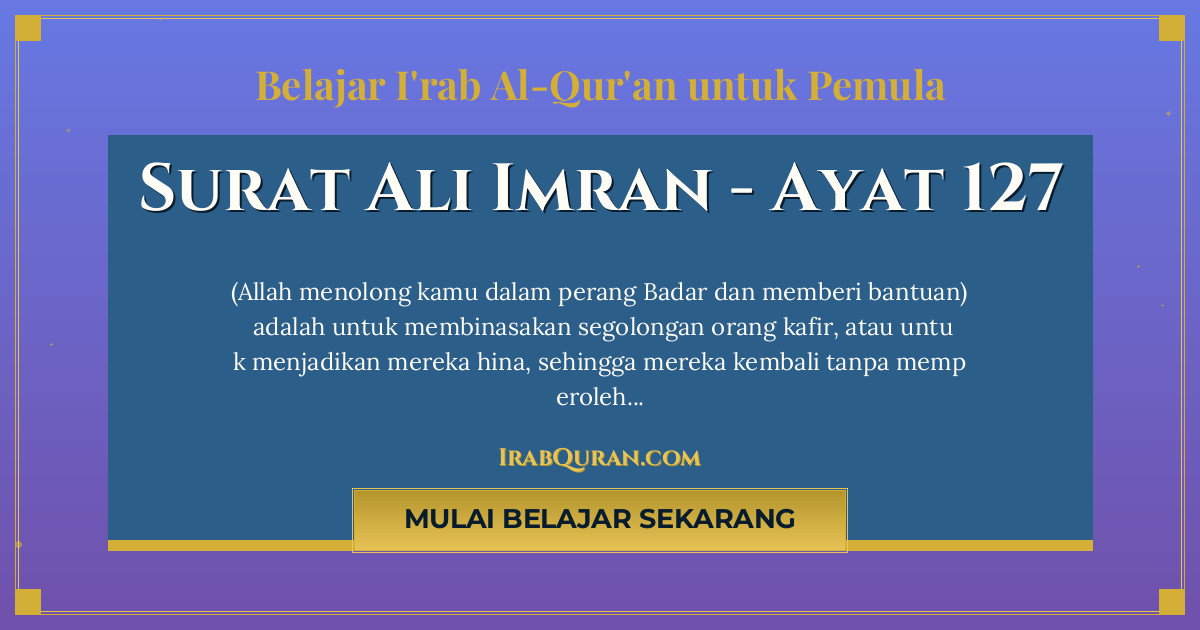 Thumbnail Surat Ali Imran Ayat 127