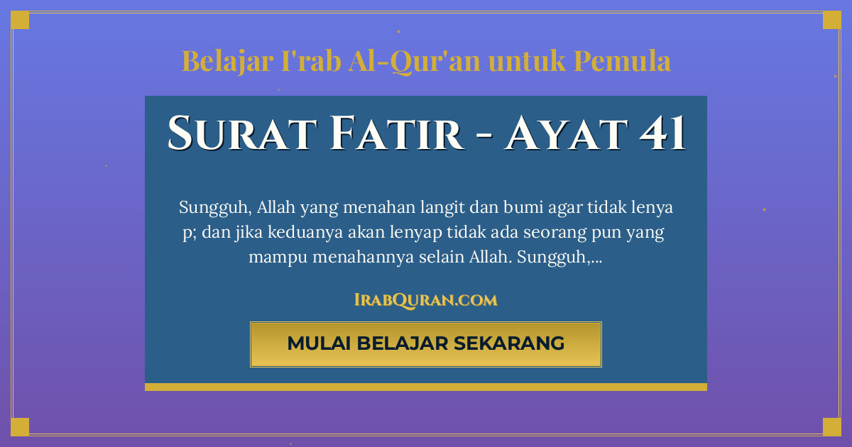 Thumbnail Surat Fatir Ayat 41