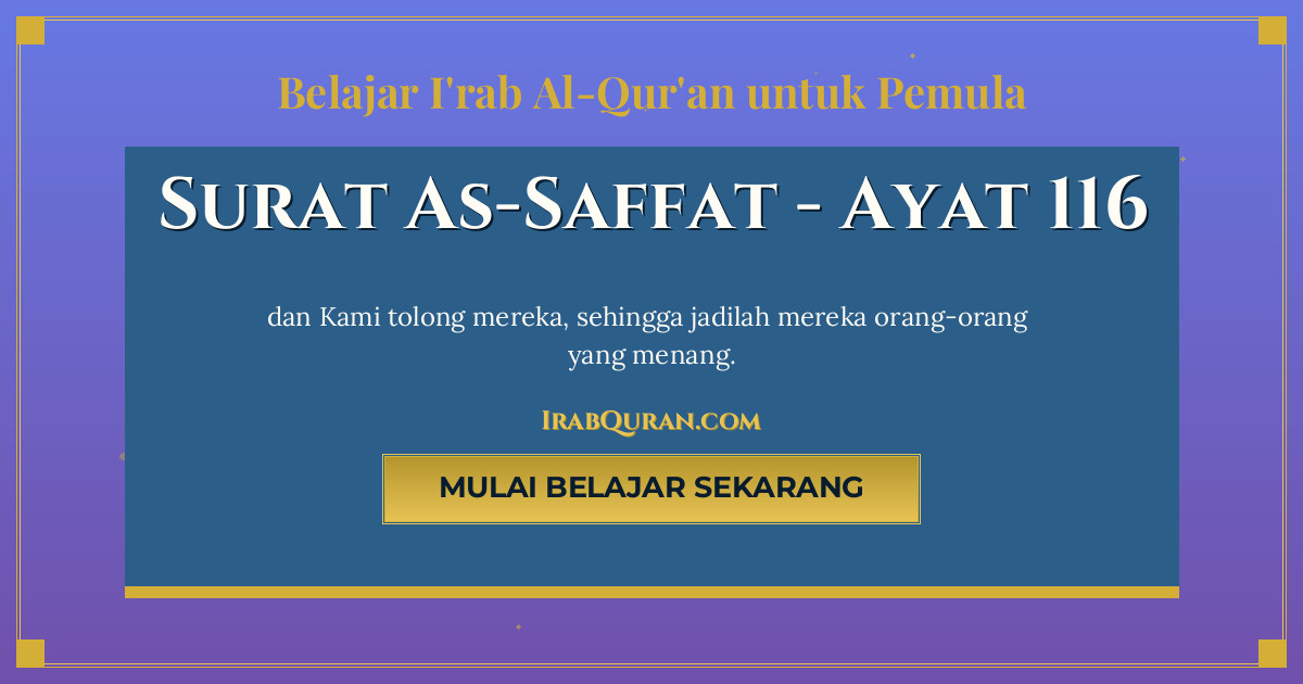 Thumbnail Surat As-Saffat Ayat 116