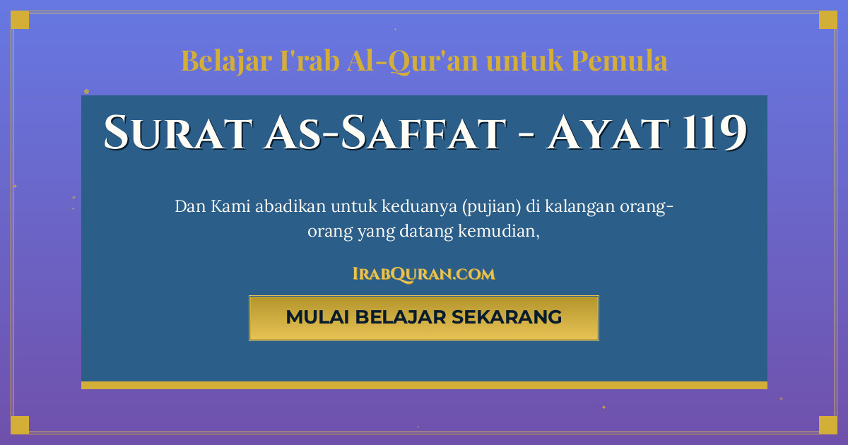 Thumbnail Surat As-Saffat Ayat 119