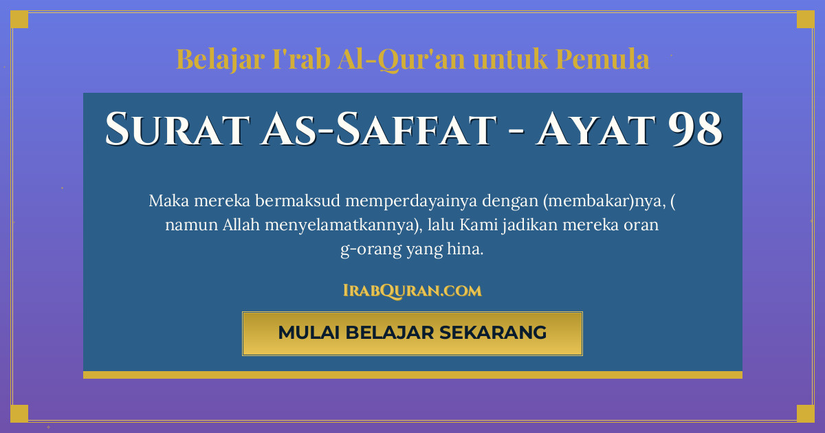 Thumbnail Surat As-Saffat Ayat 98
