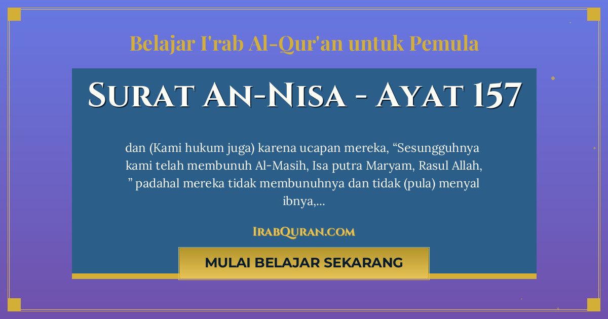 Thumbnail Surat An-Nisa Ayat 157