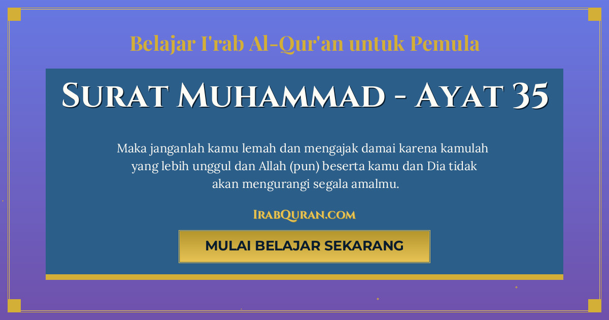 Thumbnail Surat Muhammad Ayat 35