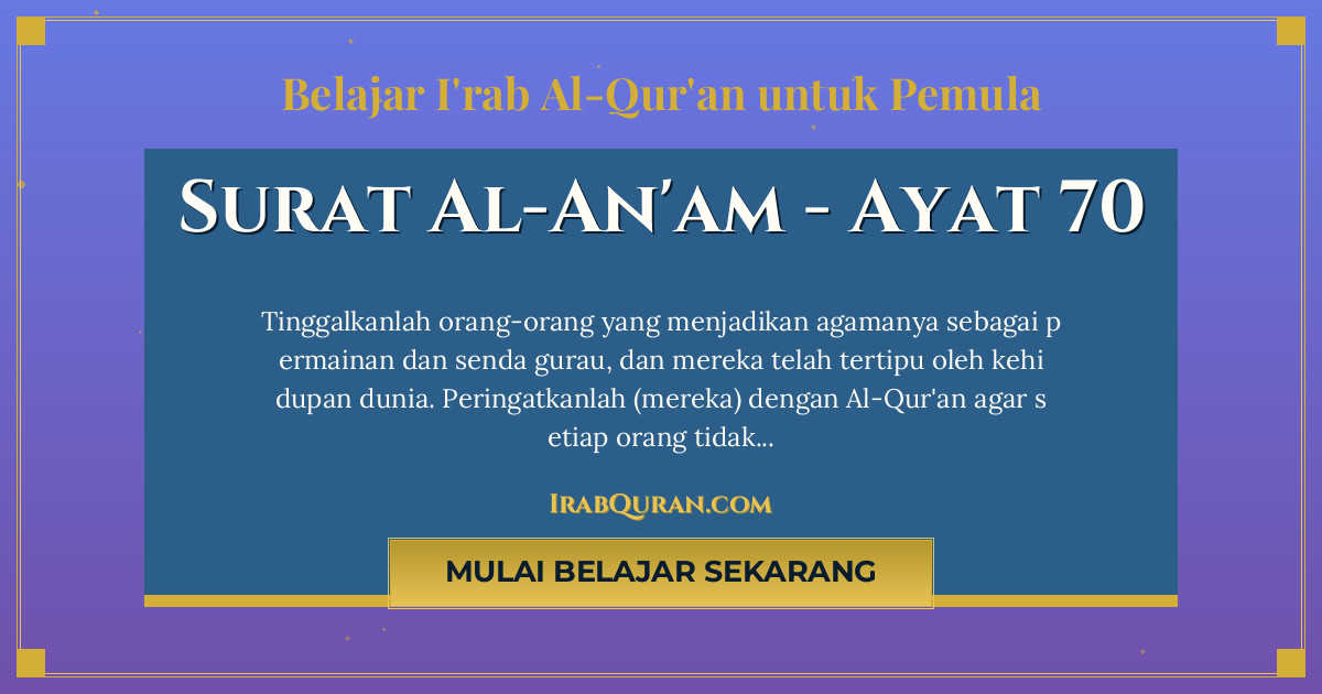 Thumbnail Surat Al-An'am Ayat 70