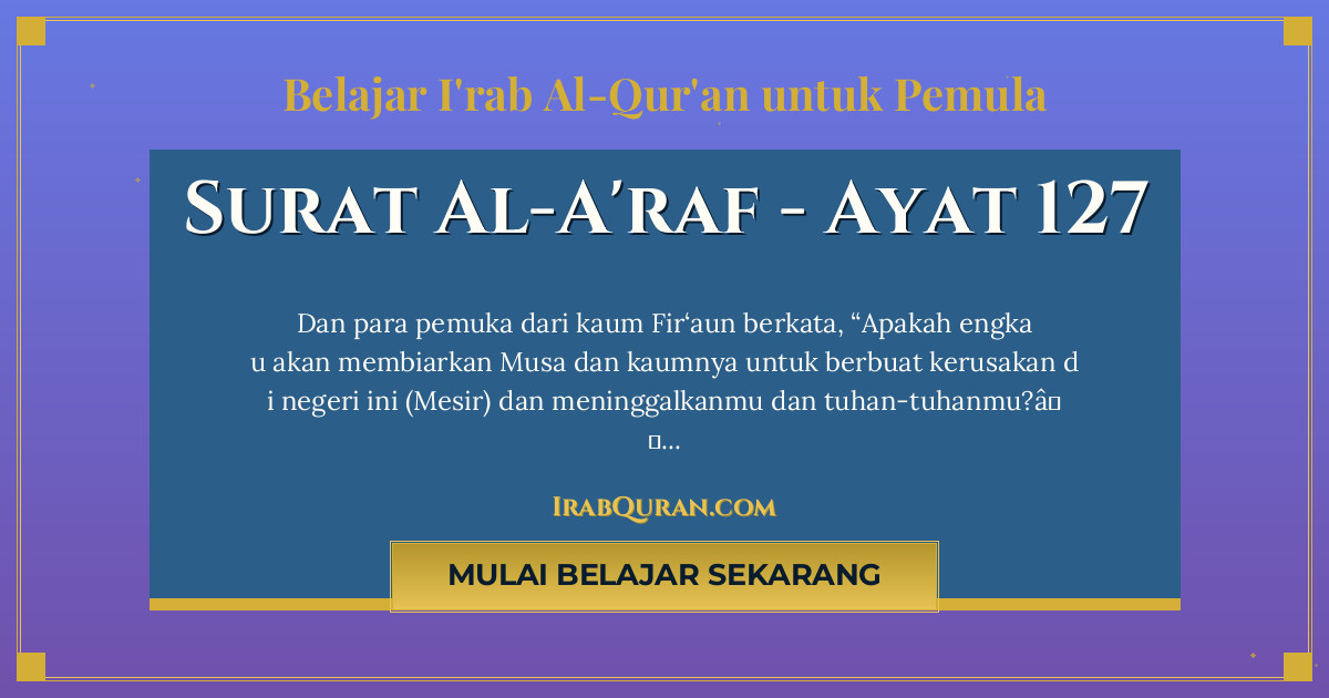 Thumbnail Surat Al-A'raf Ayat 127