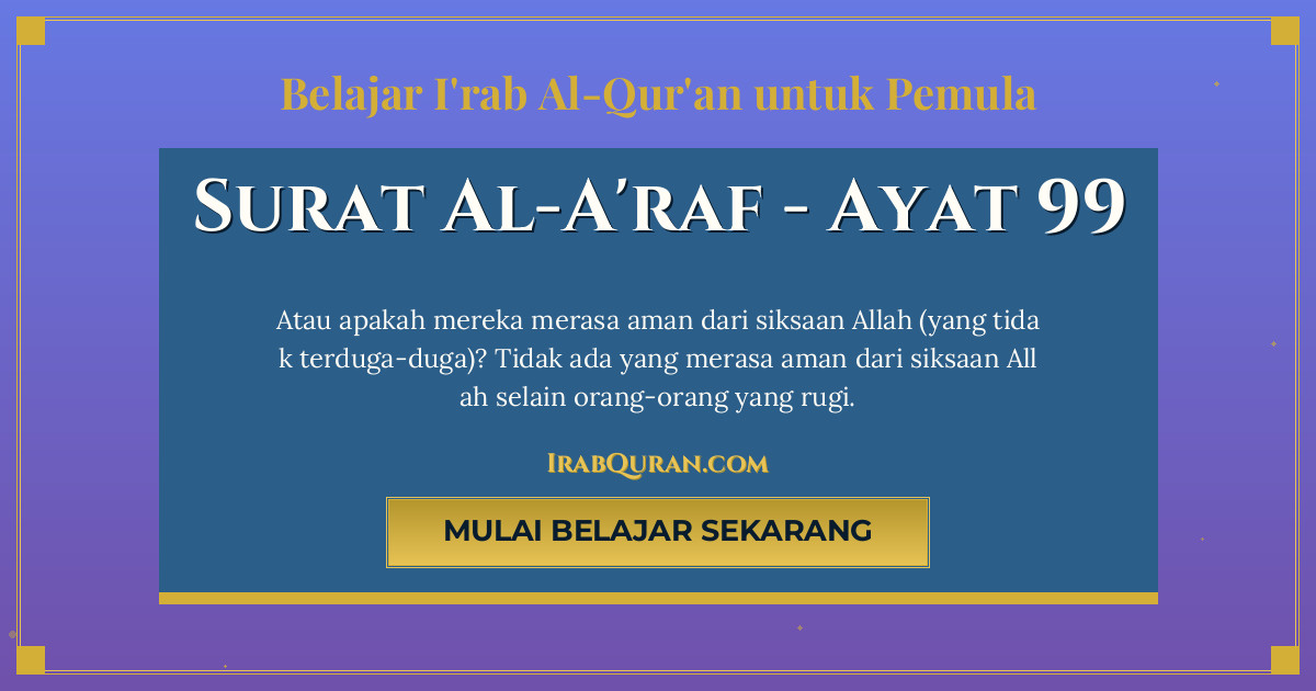 Thumbnail Surat Al-A'raf Ayat 99